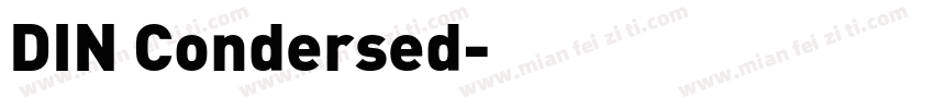 DIN Condersed字体转换